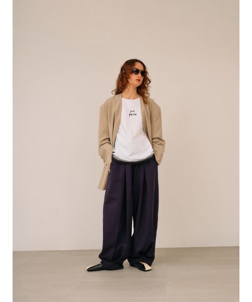 null.（ヌル）の「JUST PARC Tシャツ（Tシャツ/カットソー・レディース・ネイビー/ホワイト・F）」の9枚目の写真