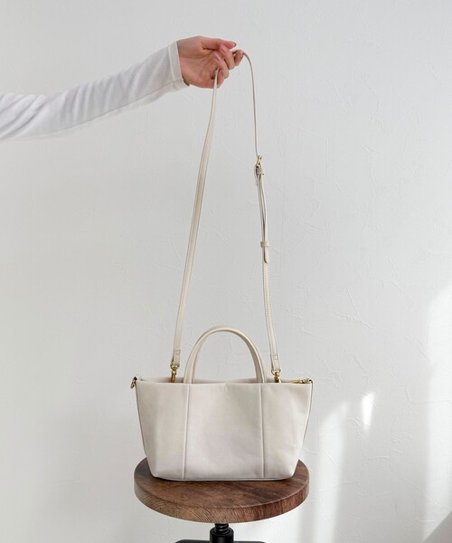 フェイクスエードミニトートバッグ（ショルダーバッグ）｜fredy emue