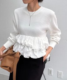 CAPRICIEUX LE'MAGE | バルーンティアードプルオーバー(ニット/セーター)