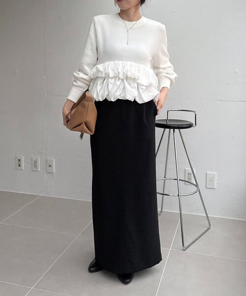 バルーンティアードプルオーバー（ニット/セーター）｜CAPRICIEUX LE