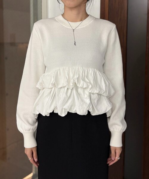 セール】バルーンティアードプルオーバー（ニット/セーター