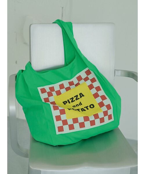 Ungrid（アングリッド）の「カラーロゴエコBAG（トートバッグ・レディース・イエロー/オレンジ/ブルー/グリーン/アイボリー・FREE）」の10枚目の写真