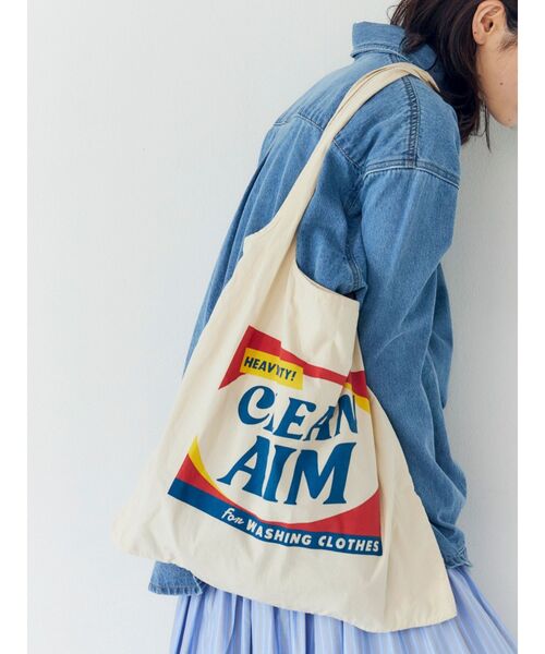 Ungrid（アングリッド）の「カラーロゴエコBAG（トートバッグ・レディース・イエロー/オレンジ/ブルー/グリーン/アイボリー・FREE）」の14枚目の写真