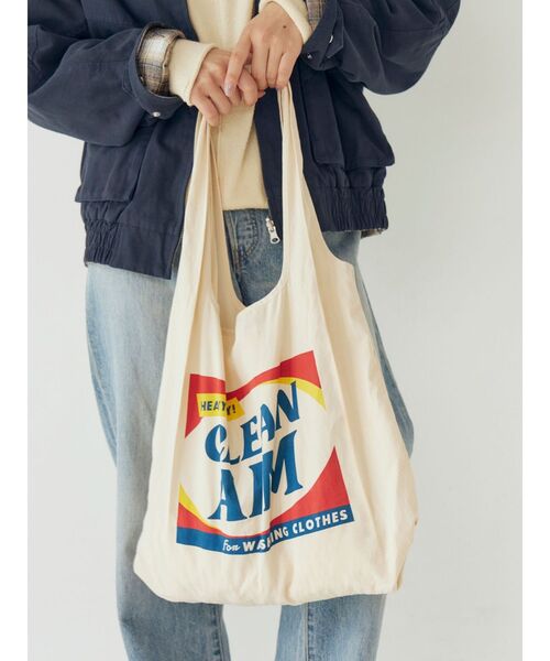 Ungrid（アングリッド）の「カラーロゴエコBAG（トートバッグ・レディース・イエロー/オレンジ/ブルー/グリーン/アイボリー・FREE）」の16枚目の写真