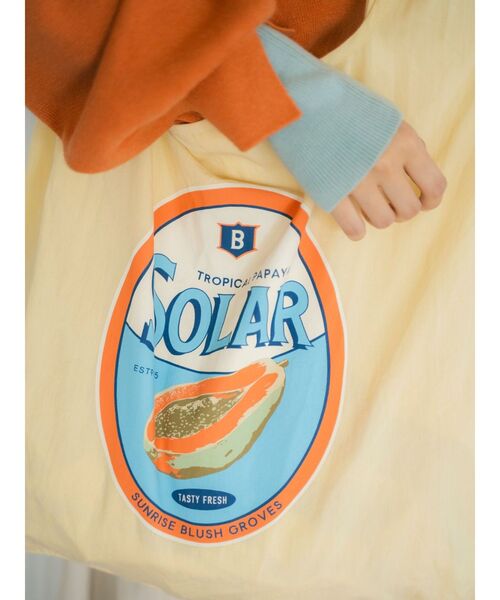 Ungrid（アングリッド）の「カラーロゴエコBAG（トートバッグ・レディース・イエロー/オレンジ/ブルー/グリーン/アイボリー・FREE）」の19枚目の写真