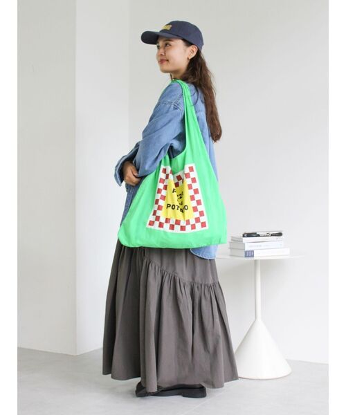 Ungrid（アングリッド）の「カラーロゴエコBAG（トートバッグ・レディース・イエロー/オレンジ/ブルー/グリーン/アイボリー・FREE）」の22枚目の写真