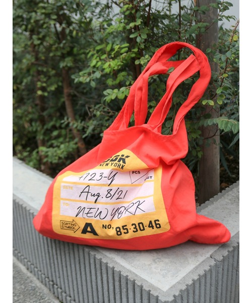 Ungrid（アングリッド）の「カラーロゴエコBAG（トートバッグ・レディース・イエロー/オレンジ/ブルー/グリーン/アイボリー・FREE）」の5枚目の写真