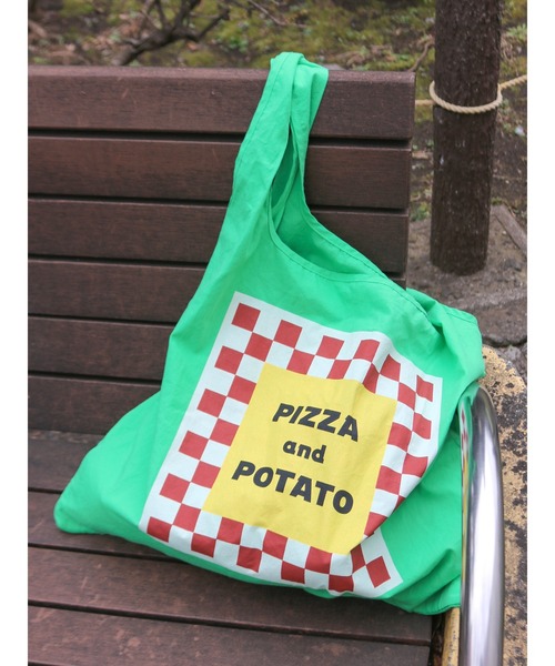 Ungrid（アングリッド）の「カラーロゴエコBAG（トートバッグ・レディース・イエロー/オレンジ/ブルー/グリーン/アイボリー・FREE）」の2枚目の写真