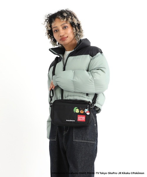 Manhattan Portage（マンハッタンポーテージ）の「JOGGER (L) JPN VER 2 Pokemon 25 ZA（ショルダーバッグ・メンズ・ブラック・X-SMALL）」の4枚目の写真