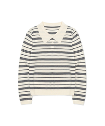 Voyage Stripe pullover (IVORY)