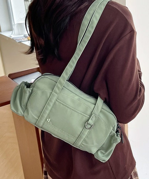 Miniministore（ミニミニストア）の「ナイロントートバッグ ミニボストンバッグ（トートバッグ・レディース・ブラック/ミント/ブラウン/ピンク/レッド・FREE）」の3枚目の写真