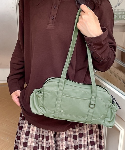 Miniministore（ミニミニストア）の「ナイロントートバッグ ミニボストンバッグ（トートバッグ・レディース・ブラック/ミント/ブラウン/ピンク/レッド・FREE）」の8枚目の写真