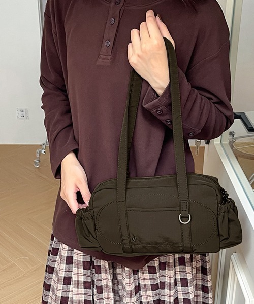 Miniministore（ミニミニストア）の「ナイロントートバッグ ミニボストンバッグ（トートバッグ・レディース・ブラック/ミント/ブラウン/ピンク/レッド・FREE）」の14枚目の写真