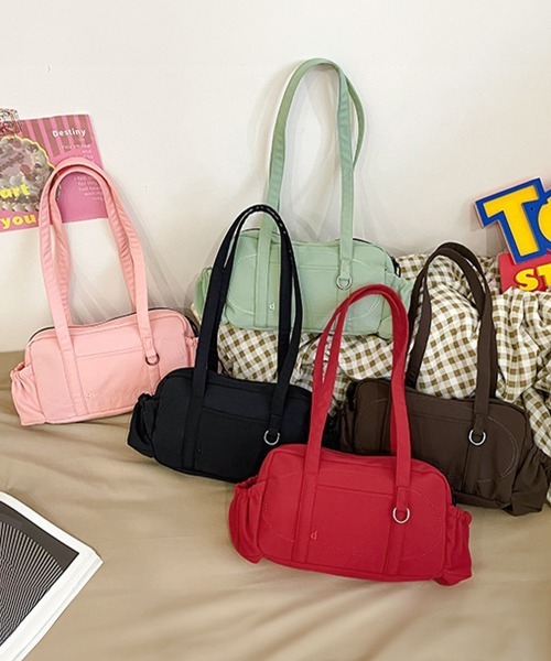 Miniministore（ミニミニストア）の「ナイロントートバッグ ミニボストンバッグ（トートバッグ・レディース・ブラック/ミント/ブラウン/ピンク/レッド・FREE）」の21枚目の写真