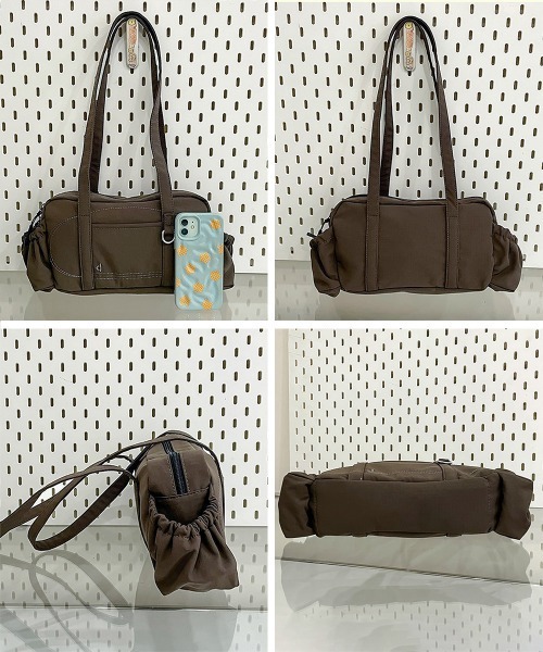 Miniministore（ミニミニストア）の「ナイロントートバッグ ミニボストンバッグ（トートバッグ・レディース・ブラック/ミント/ブラウン/ピンク/レッド・FREE）」の6枚目の写真