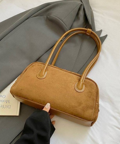 almo（アルモ）の「【portulaca】スウェード調ミニボストンBAG（ボストンバッグ・レディース・キャメル/ボルドー/ブラウン/ブラック・FREE）」の13枚目の写真