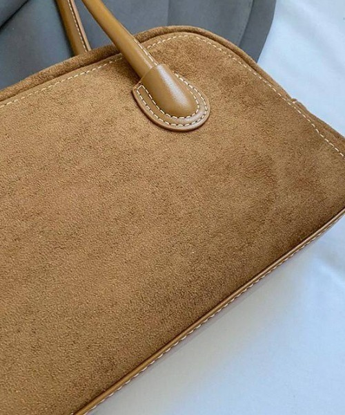 almo（アルモ）の「【portulaca】スウェード調ミニボストンBAG（ボストンバッグ・レディース・キャメル/ボルドー/ブラウン/ブラック・FREE）」の6枚目の写真