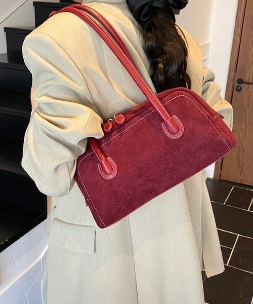 almo（アルモ）の「【portulaca】スウェード調ミニボストンBAG（ボストンバッグ・レディース・キャメル/ボルドー/ブラウン/ブラック・FREE）」の21枚目の写真