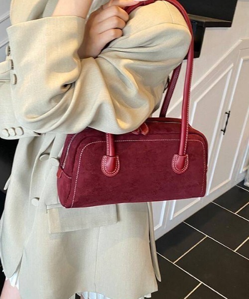 almo（アルモ）の「【portulaca】スウェード調ミニボストンBAG（ボストンバッグ・レディース・キャメル/ボルドー/ブラウン/ブラック・FREE）」の20枚目の写真