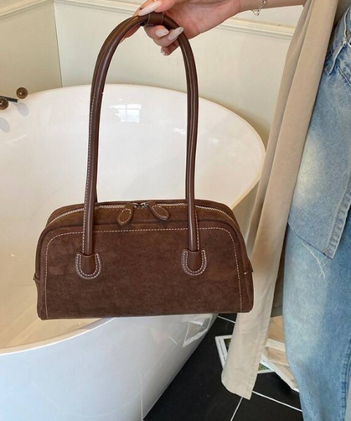 almo（アルモ）の「【portulaca】スウェード調ミニボストンBAG（ボストンバッグ・レディース・キャメル/ボルドー/ブラウン/ブラック・FREE）」の18枚目の写真