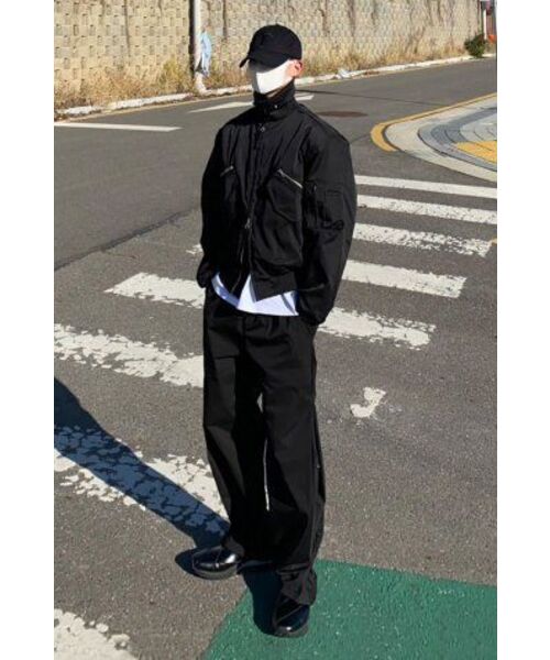 MASSNOUN(マスノウン)の「ワイドスリットスナップパンツ MFTTP006-BK(その他パンツ・レディース・その他・LARGE/MEDIUM)」の22枚目の写真