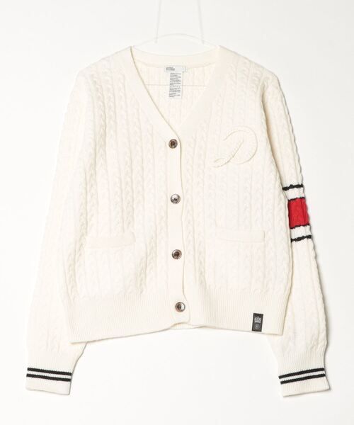 DOUBLE STANDARD CLOTHING（ダブルスタンダードクロージング）の「Dロゴ メリノウールニットカーディガン（カーディガン/ボレロ・レディース・オフホワイト・FREE）」の15枚目の写真