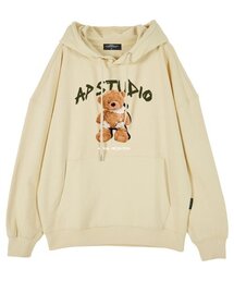 ASTRAL PROJECTION（アストラルプロジェクション）の「ウィンクベアドール オーバーサイズ ドロップショルダー フードパーカー_バター（パーカー）」