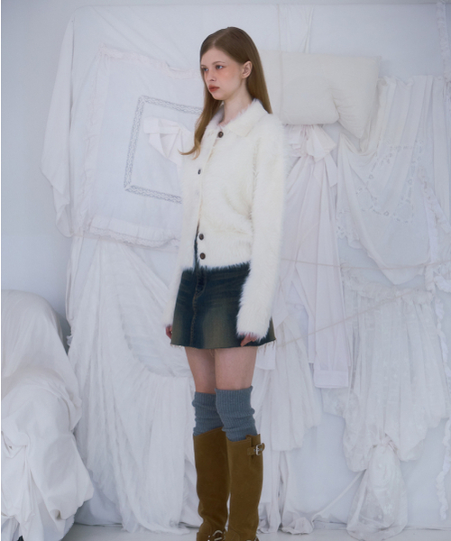 ROSEFRANTZ（ロゼフランツ）の「Fur Collar Button Cardigan [Ivory]（カーディガン/ボレロ・レディース・アイボリー・FREE）」の11枚目の写真