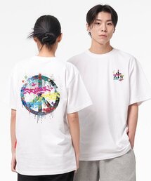 [ATW x レオダブ] ピースメーカーオーバーサイズ半袖Tシャツ_WH
