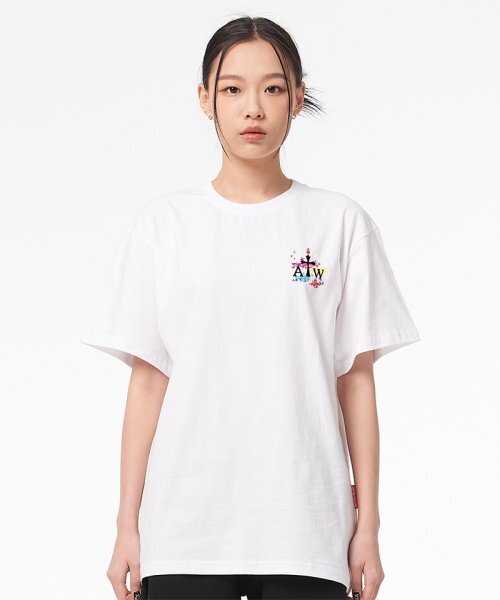 ARTISTWEAR（アーティストウェア）の「[ATW x レオダブ] ピースメーカーオーバーサイズ半袖Tシャツ_WH（Tシャツ/カットソー・レディース・その他・XX-LARGE/XXXX-LARGE/LARGE/MEDIUM/SMALL/X-LARGE）」の5枚目の写真
