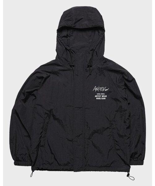 ARTISTWEAR（アーティストウェア）の「[ATW x HOOLIGAN] ローカルソウル フードパーカー（ナイロンジャケット・レディース・ブラック・2XL/LARGE/MEDIUM/X-LARGE）」の4枚目の写真