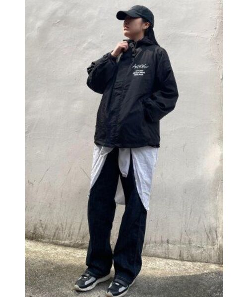 ARTISTWEAR（アーティストウェア）の「[ATW x HOOLIGAN] ローカルソウル フードパーカー（ナイロンジャケット・レディース・ブラック・2XL/LARGE/MEDIUM/X-LARGE）」の17枚目の写真