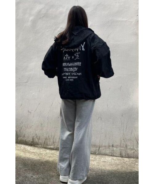 ARTISTWEAR（アーティストウェア）の「[ATW x HOOLIGAN] ローカルソウル フードパーカー（ナイロンジャケット・レディース・ブラック・2XL/LARGE/MEDIUM/X-LARGE）」の18枚目の写真