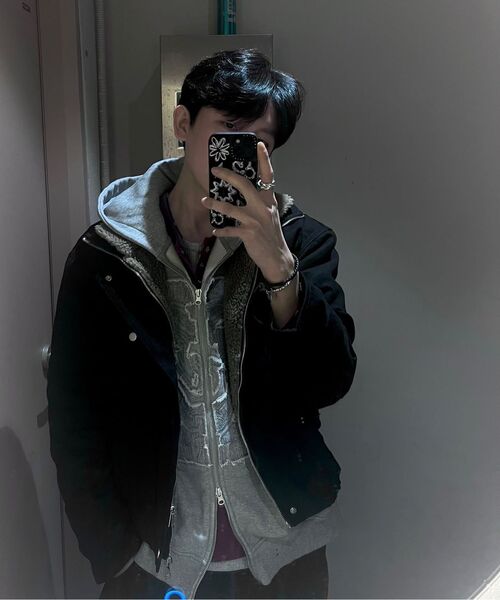 BUTTON SEOUL(ボタンソウル)の「クロップヘビーボアツーウェイワークジャケット(ブラック)(ブルゾン・メンズ・その他・LARGE/X-LARGE/MEDIUM)」の11枚目の写真