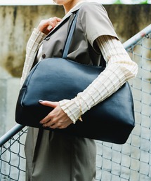 LA MARGE（ラマージ）の「【LA MARGE】【本革 / A4対応】レザー ラウンド ボストンバッグ (L)（ボストンバッグ）」