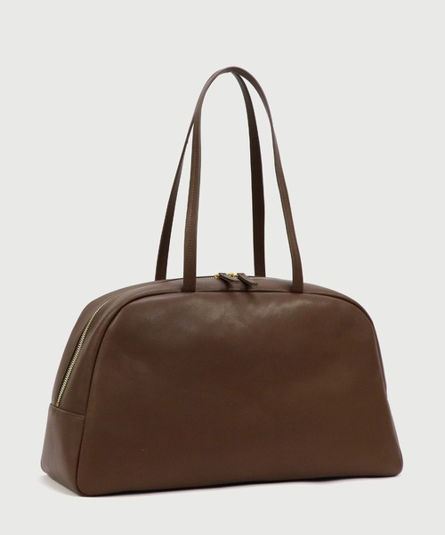 セール】【LA MARGE】【本革 / A4対応】レザー ラウンド ボストン