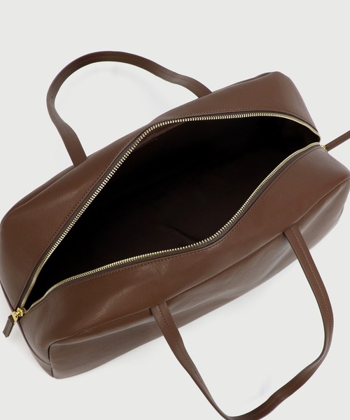 セール】【LA MARGE】【本革 / A4対応】レザー ラウンド ボストン