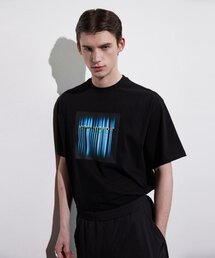 [ユニセックス] LEDロゴプリントTシャツブラック