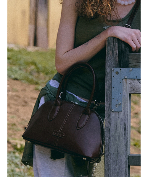 Ellen City Tote Bag [Glossy Chestnut BROWN]