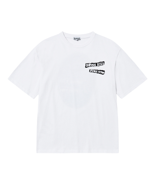 THE SCOT WRECK（ザ スコットレック）の「DRUGS KILL PUNK STAR（Tシャツ/カットソー・レディース・ホワイト・MEDIUM/LARGE/X-LARGE）」の2枚目の写真