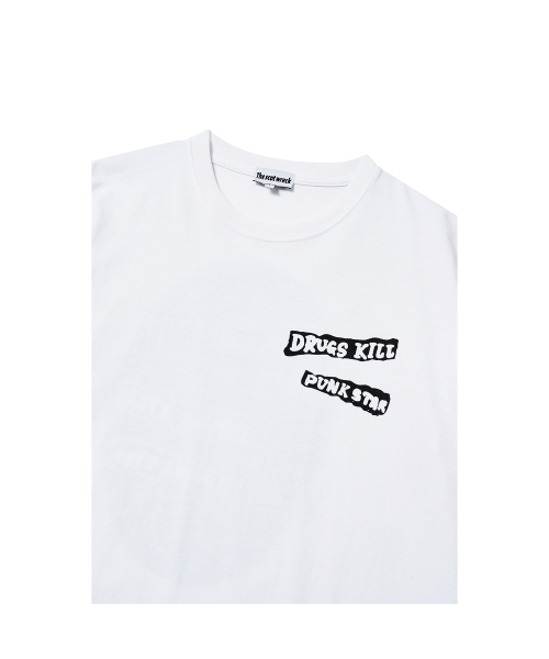 THE SCOT WRECK（ザ スコットレック）の「DRUGS KILL PUNK STAR（Tシャツ/カットソー・レディース・ホワイト・MEDIUM/LARGE/X-LARGE）」の3枚目の写真