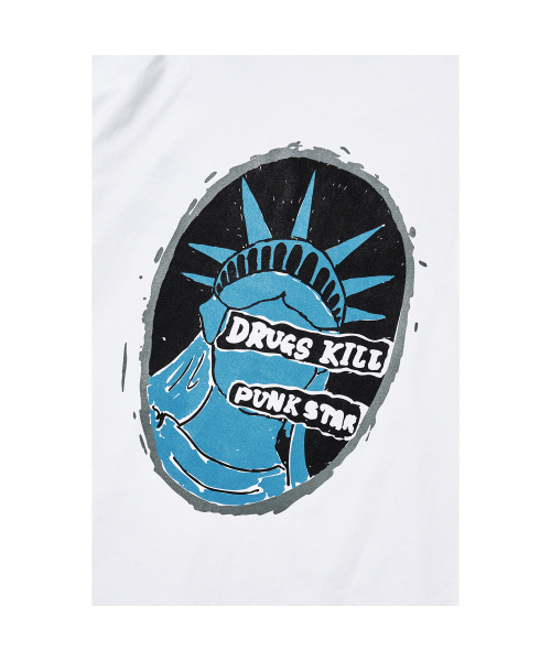 THE SCOT WRECK（ザ スコットレック）の「DRUGS KILL PUNK STAR（Tシャツ/カットソー・レディース・ホワイト・MEDIUM/LARGE/X-LARGE）」の5枚目の写真