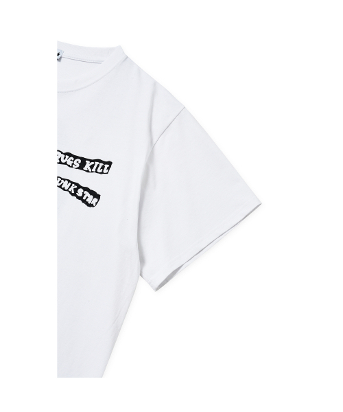 THE SCOT WRECK（ザ スコットレック）の「DRUGS KILL PUNK STAR（Tシャツ/カットソー・レディース・ホワイト・MEDIUM/LARGE/X-LARGE）」の6枚目の写真