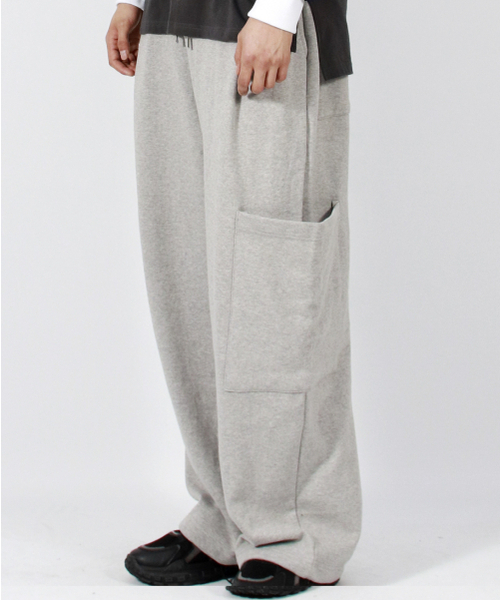DEMARC(ドゥマーク)の「M SIDE POCKET WIDE ONE-TUCK REAL STREET SWEAT PANTS GREY(スウェットパンツ・メンズ・その他・LARGE/MEDIUM)」の7枚目の写真
