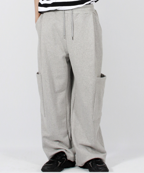 DEMARC(ドゥマーク)の「M SIDE POCKET WIDE ONE-TUCK REAL STREET SWEAT PANTS GREY(スウェットパンツ・メンズ・その他・LARGE/MEDIUM)」の12枚目の写真