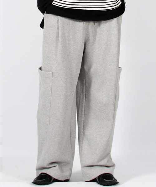 DEMARC(ドゥマーク)の「M SIDE POCKET WIDE ONE-TUCK REAL STREET SWEAT PANTS GREY(スウェットパンツ・メンズ・その他・LARGE/MEDIUM)」の13枚目の写真