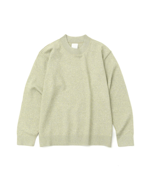 WMC（ダブリューエムシー）の「ミニマルセミモックネックニット_LIGHT GREEN（ニット/セーター・メンズ・ライトグリーン・MEDIUM/LARGE/X-LARGE）」の2枚目の写真