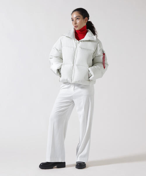 Alpha Industries（アルファインダストリーズ）の「Alpha Industries/アルファインダストリーズ/SIERRA SHORT PUFFER W/ウィメンズ シエラ ショート パファー（その他アウター・レディース・ブラック/ホワイト・M/S）」の12枚目の写真