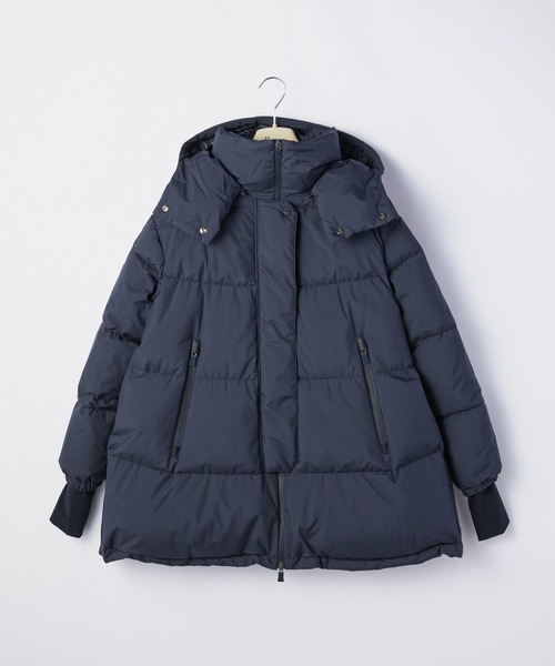 HERNO(ヘルノ)の「HERNO RELAXED 2 LAYER PRO METEO DOWN JACKET ヘルノ リラックス 2レイヤー プロメテオ ダウンジャケット(ダウンジャケット/コート・レディース・ブラック/ネイビー/ネイビー系・44/40/38)」の1枚目の写真