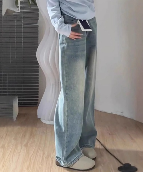 REBALANCE（リバランス）の「ルーズレッグデニム（デニムパンツ・レディース・A・MEDIUM/X-LARGE/LARGE）」の4枚目の写真